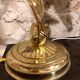 Golden foliage table lamp