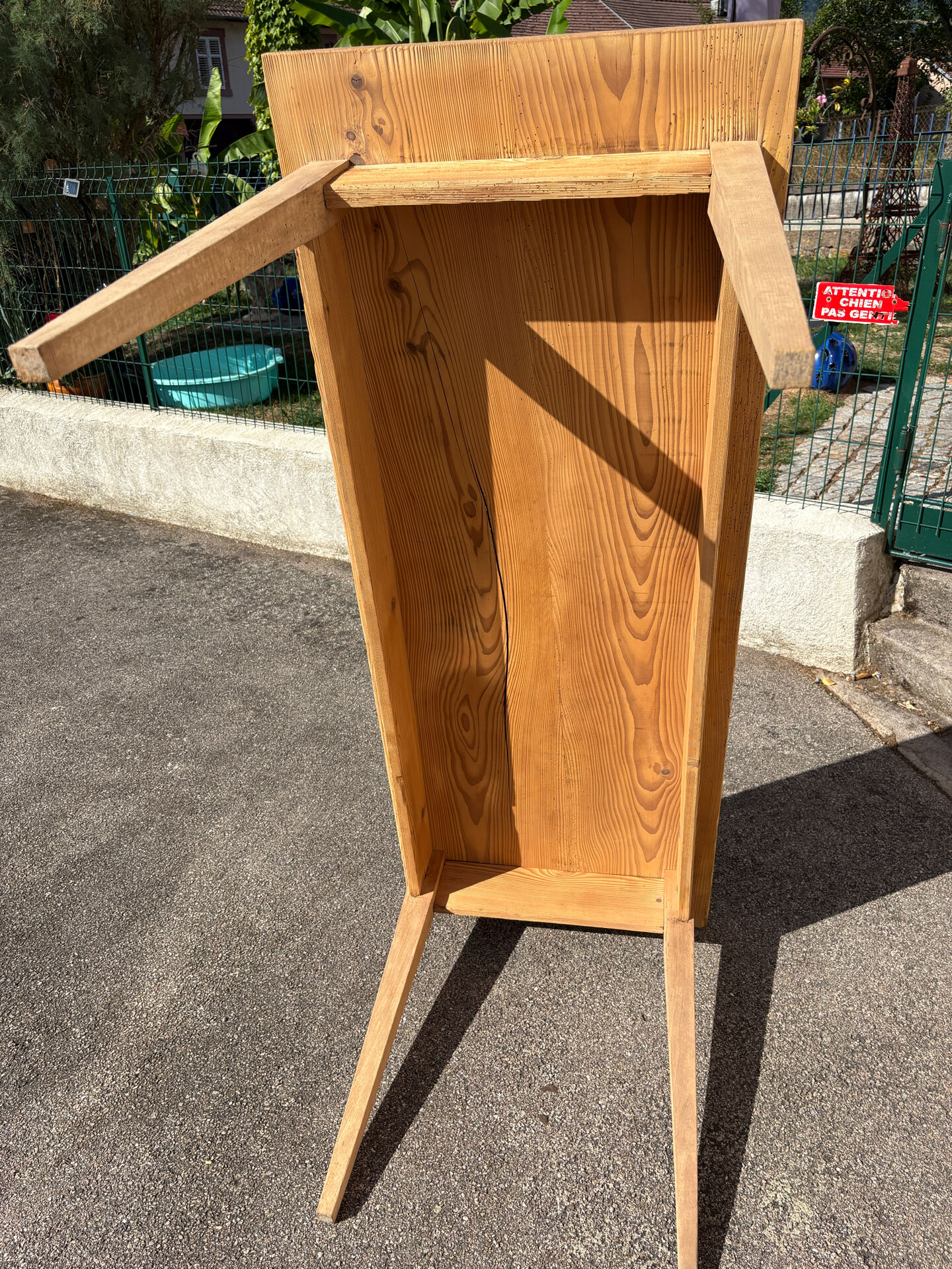 Table bistrot brute 
