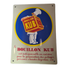 Plaque émaillée bouillon kub