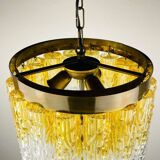 Murano glass chandelier Tronchi by Venini, Italy, 1960s