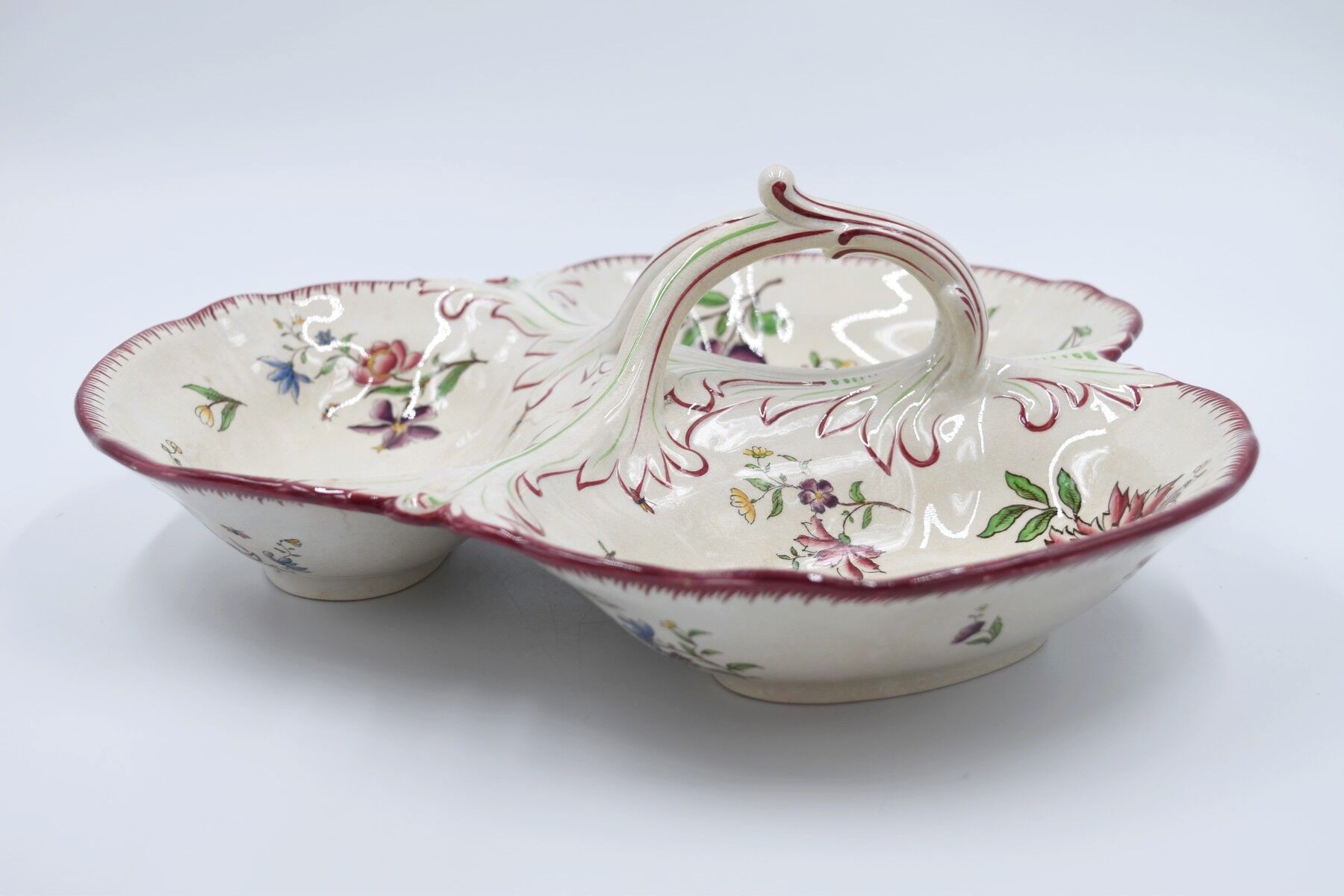 Beggar dish in earthenware from Sarreguemines U&C décor Strasbourg