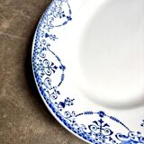 HB&Cie oval dish in blue ironstone, "Balzac" service