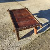 Coffee table in metal and copper wood