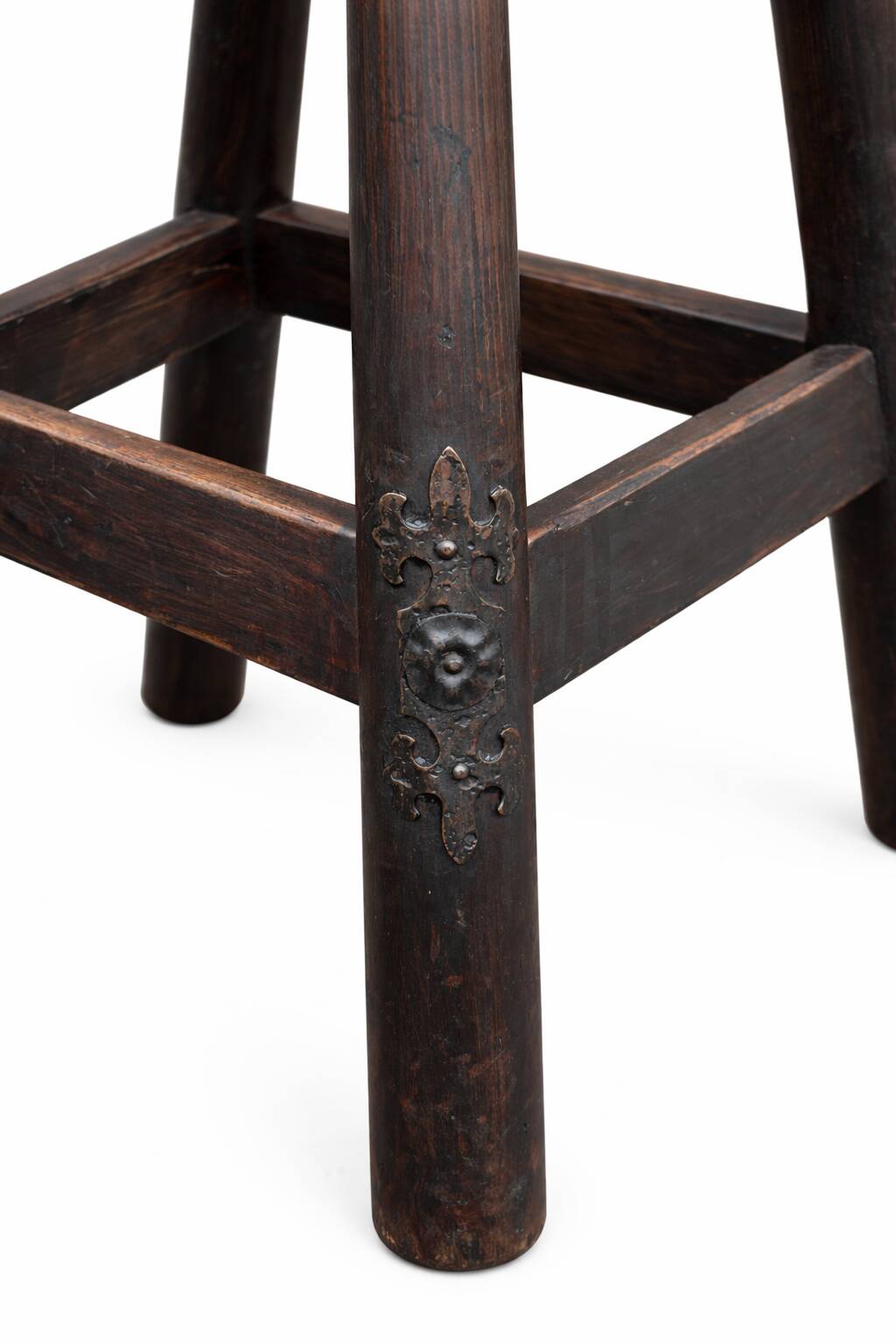 Tabourets de bar bois style Catalan Espagnol 1960s