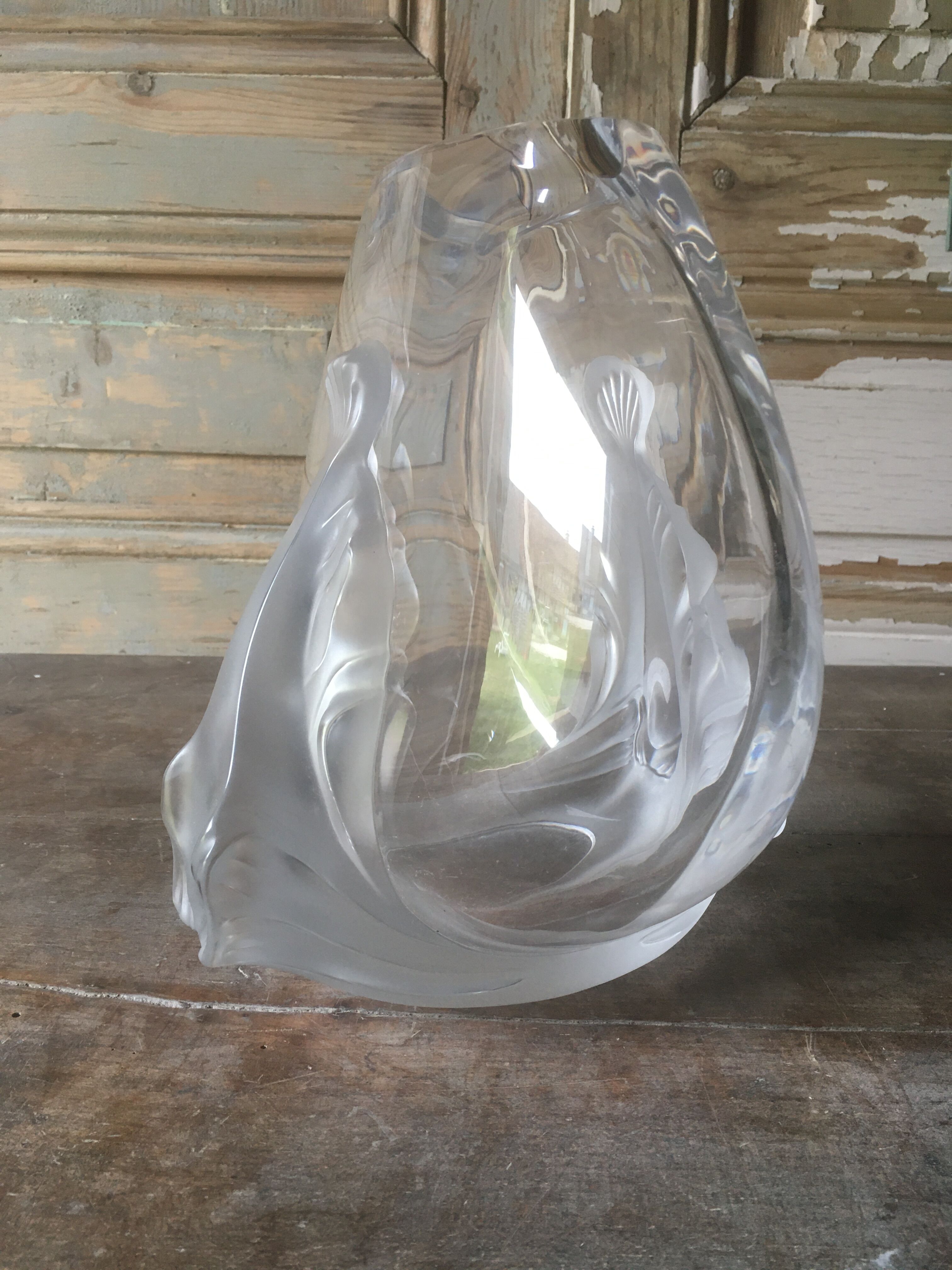 Garance vase in Lalique crystal