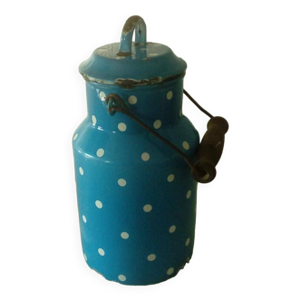 Milk jug in enameled steel confettis model enamel coffee pot