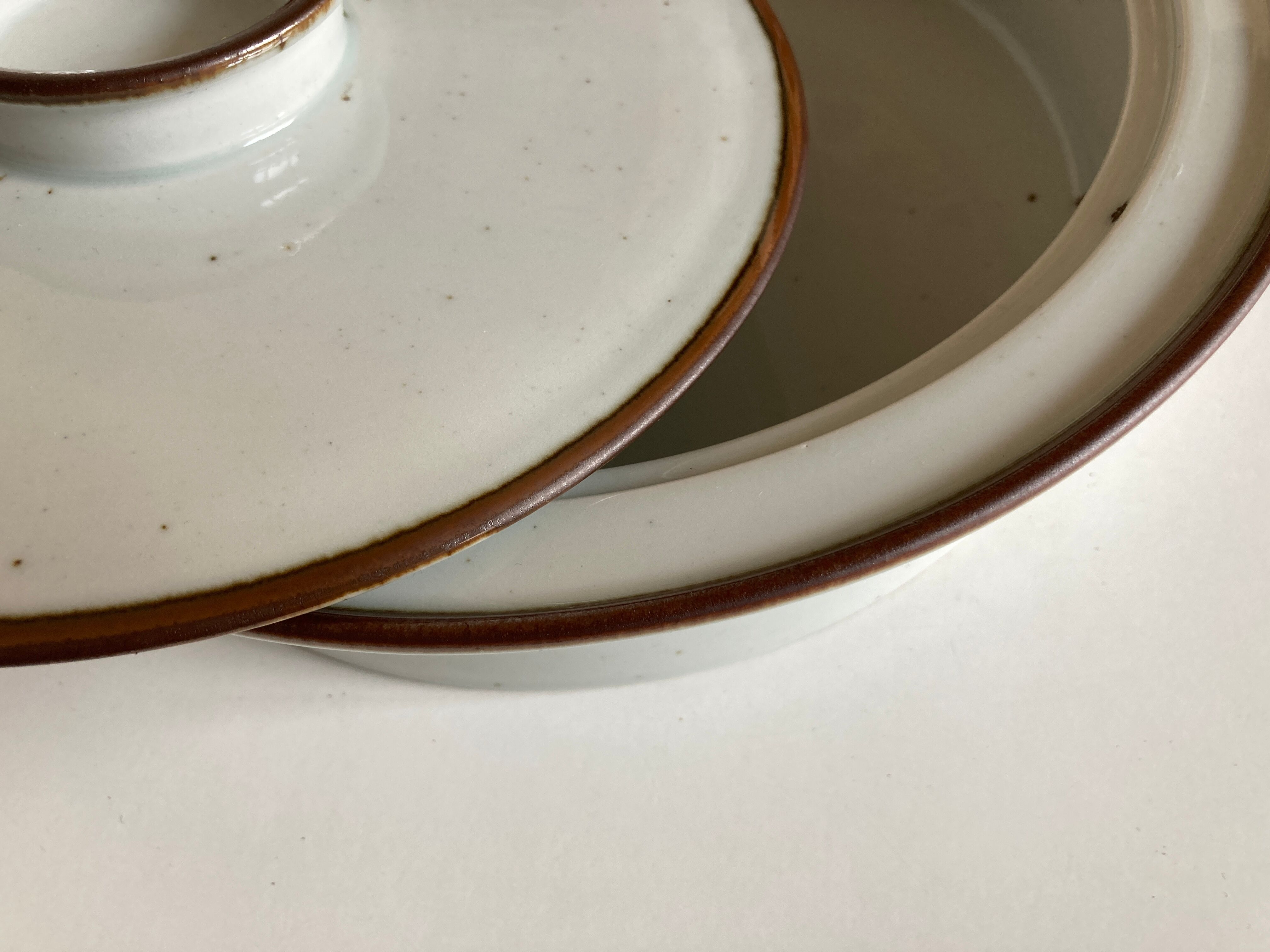 Plat couvert XXL Dansk Design grès 1970 Denmark