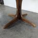Round teak table with extension