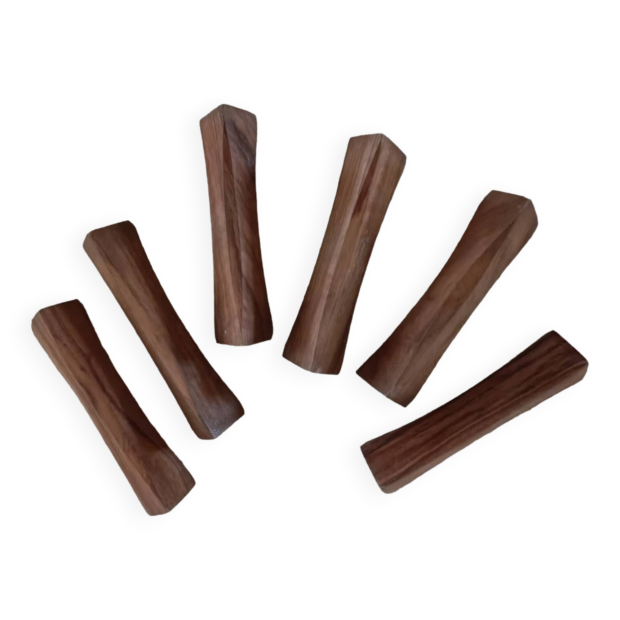 6 wooden knife holders