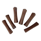 6 wooden knife holders