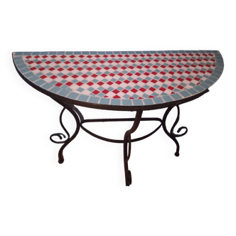 Wrought iron console