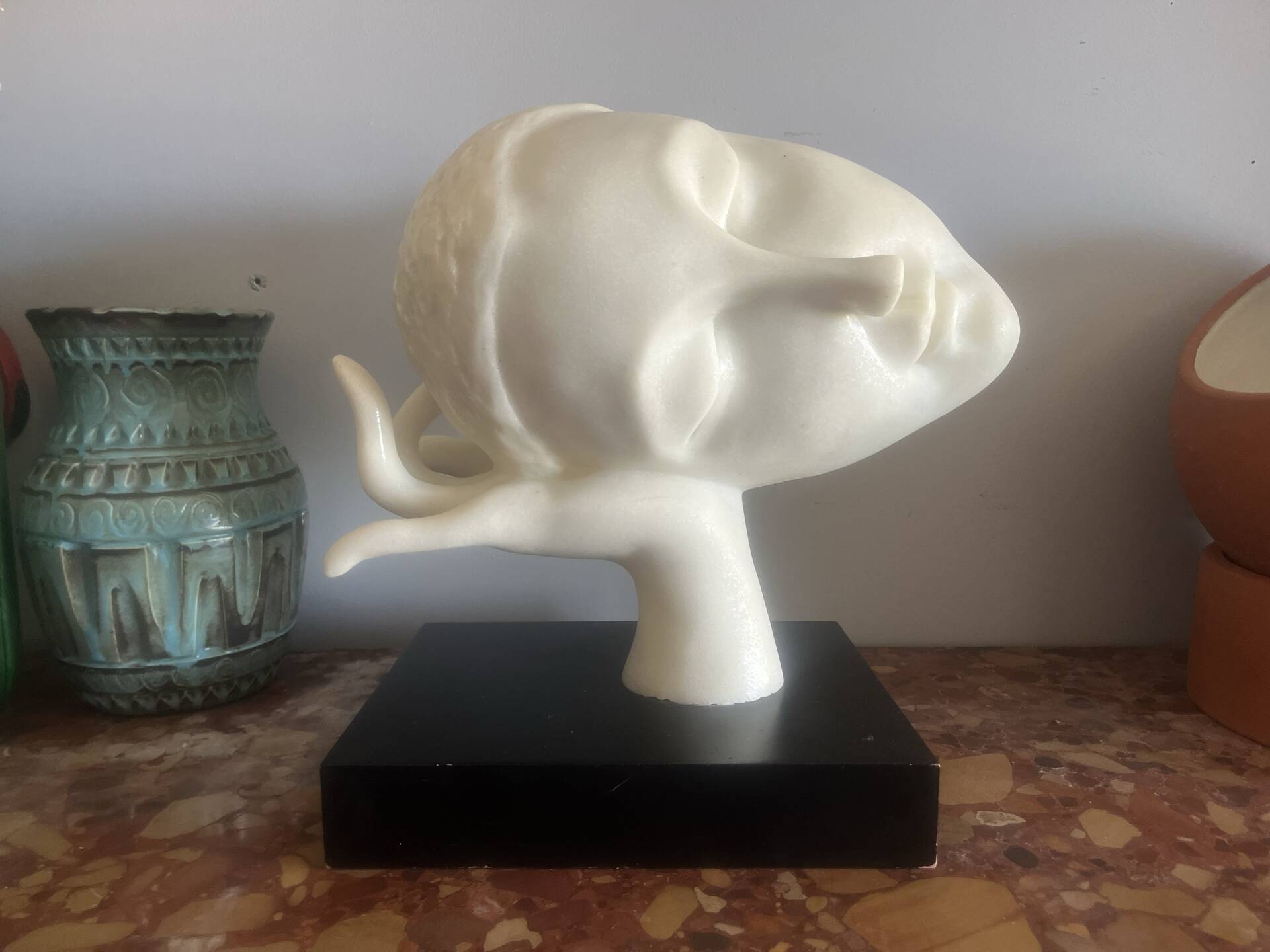 Sculpture grand format - Visage penché - Bouddha