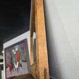 Large wall mirror in carved wood – handcrafted work