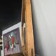 Large wall mirror in carved wood – handcrafted work