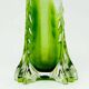 Art Nouveau vase, green glass, silver mount, United Kingdom, early 20th century