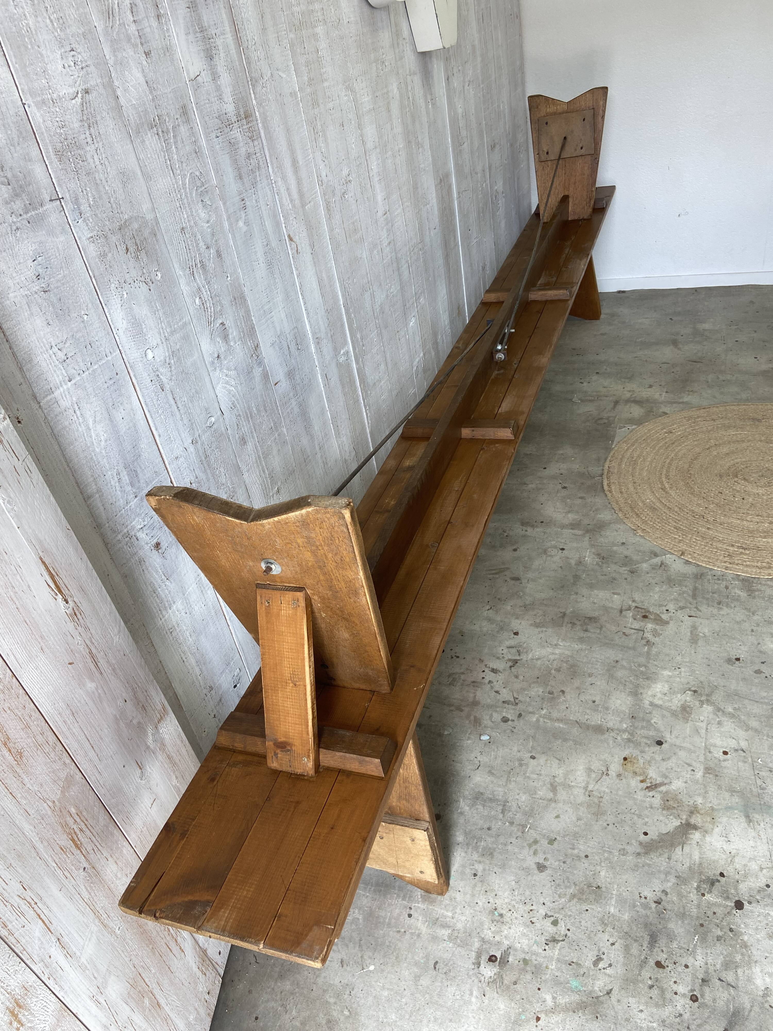 Pair of antique farm benches