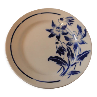 Lot 8 assiettes plates badonvillersmodele flora