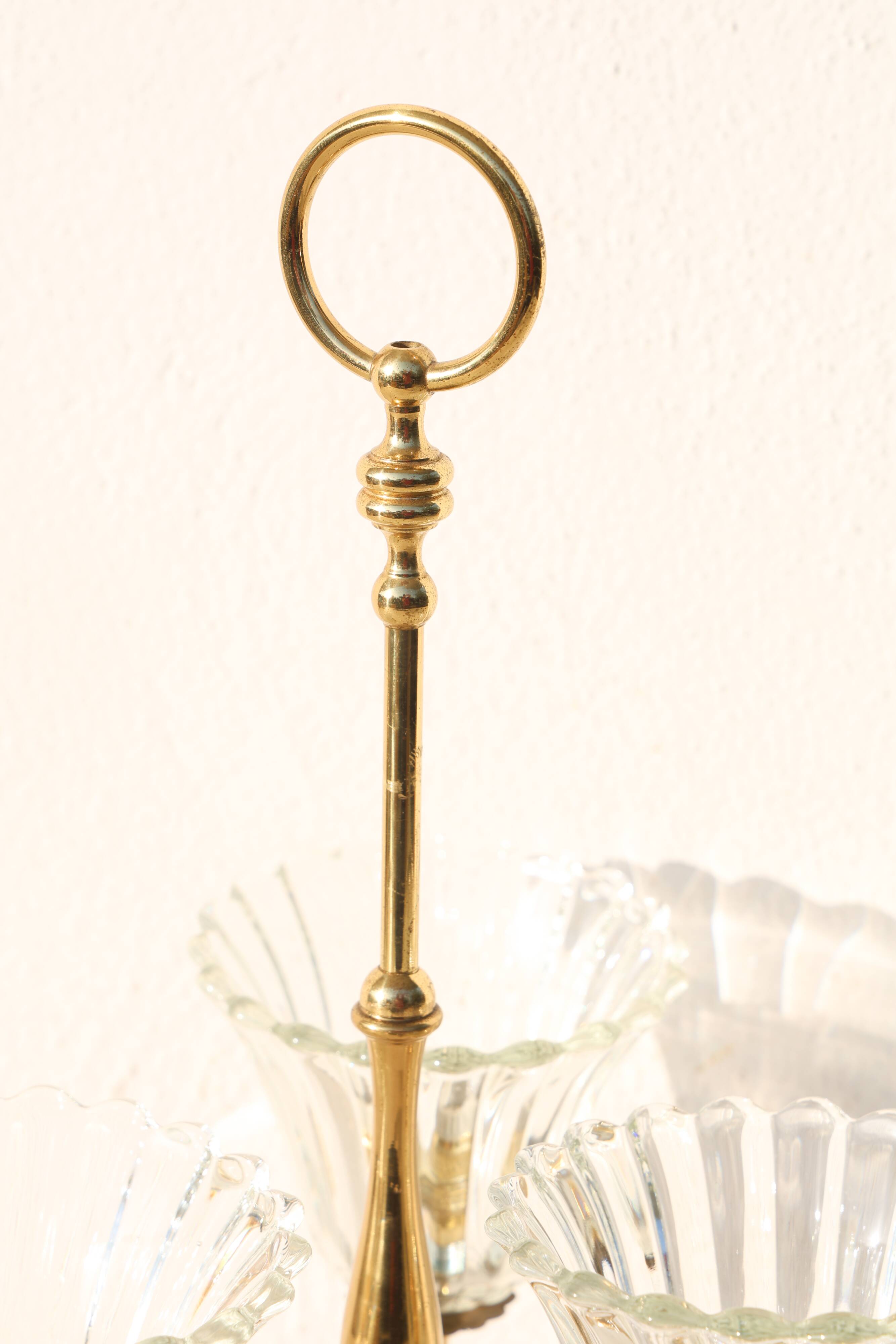 Large Size Art Decò Murano Glass Table Lamp, 1940