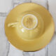 Yellow coffee cups Lunéville KG Badonwiller, antique French