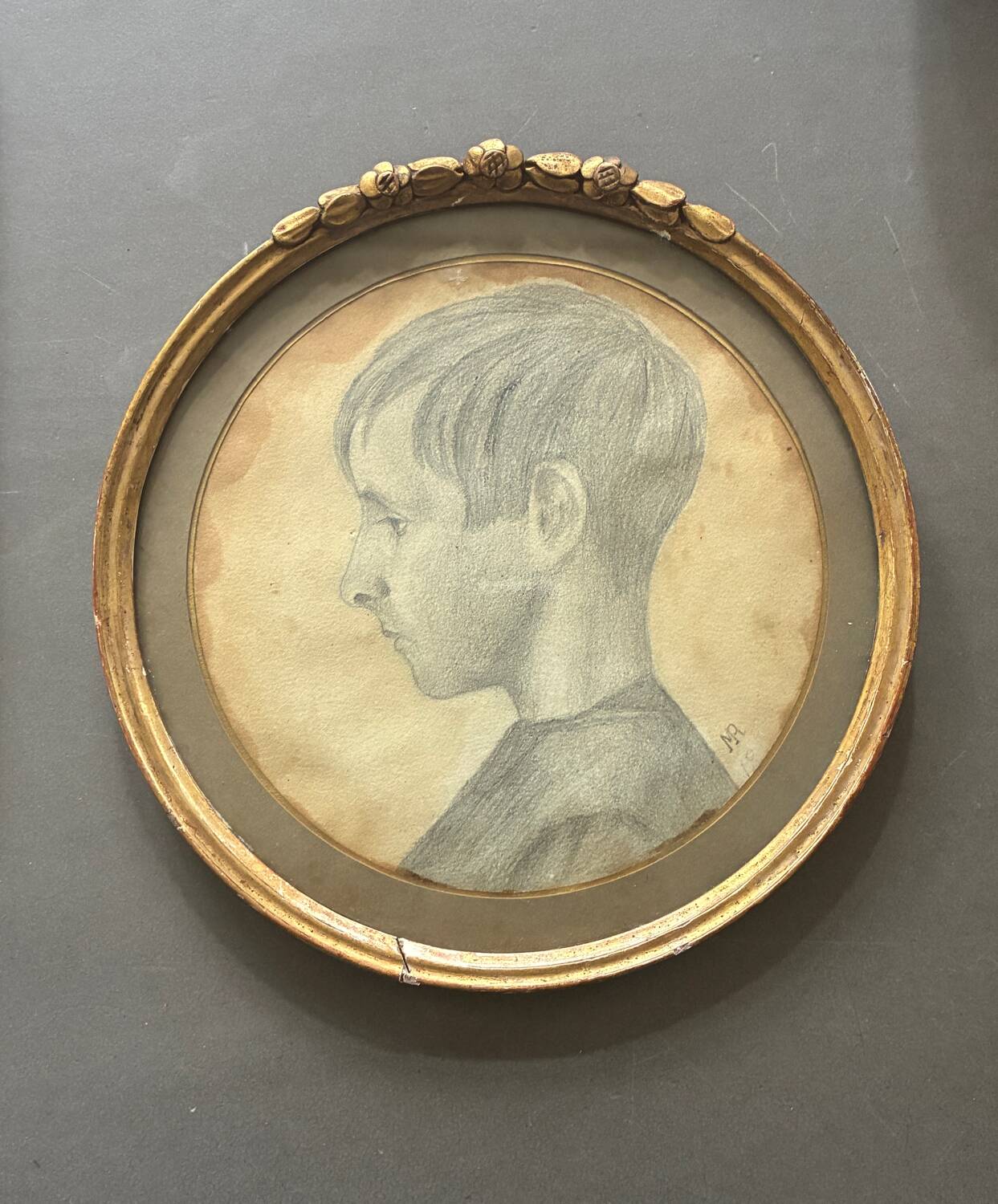 Portrait of a child from the 19th century.