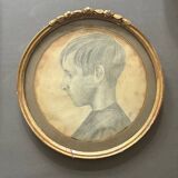 Portrait of a child from the 19th century.