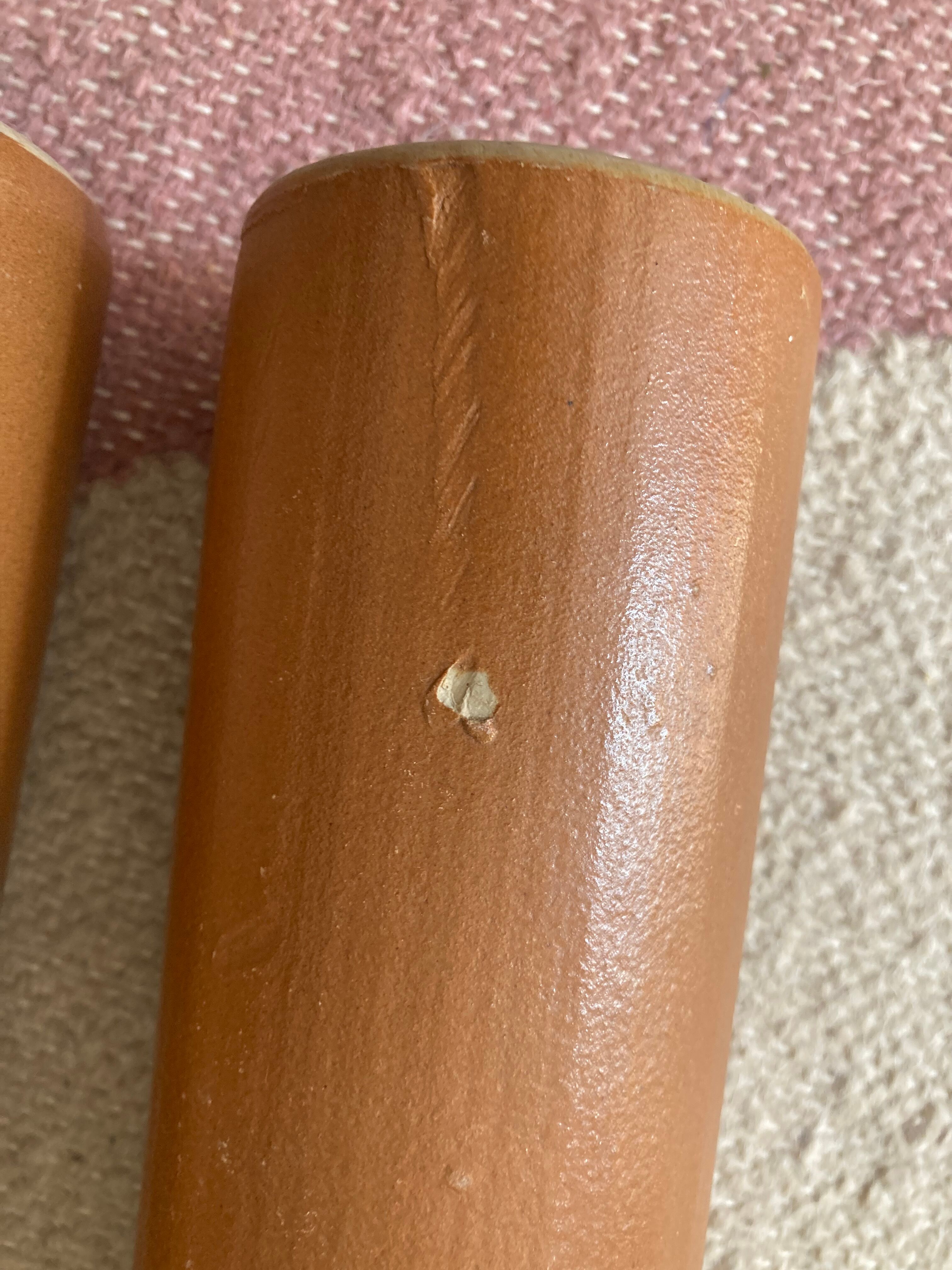 Set of 3 ceramic bottle vases