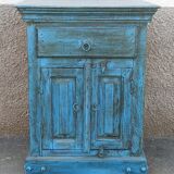 Extra furniture in old blue wood