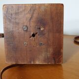Turned wooden lamp base H44cm
