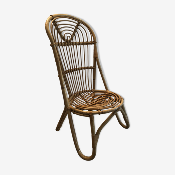 Vintage rattan armchair