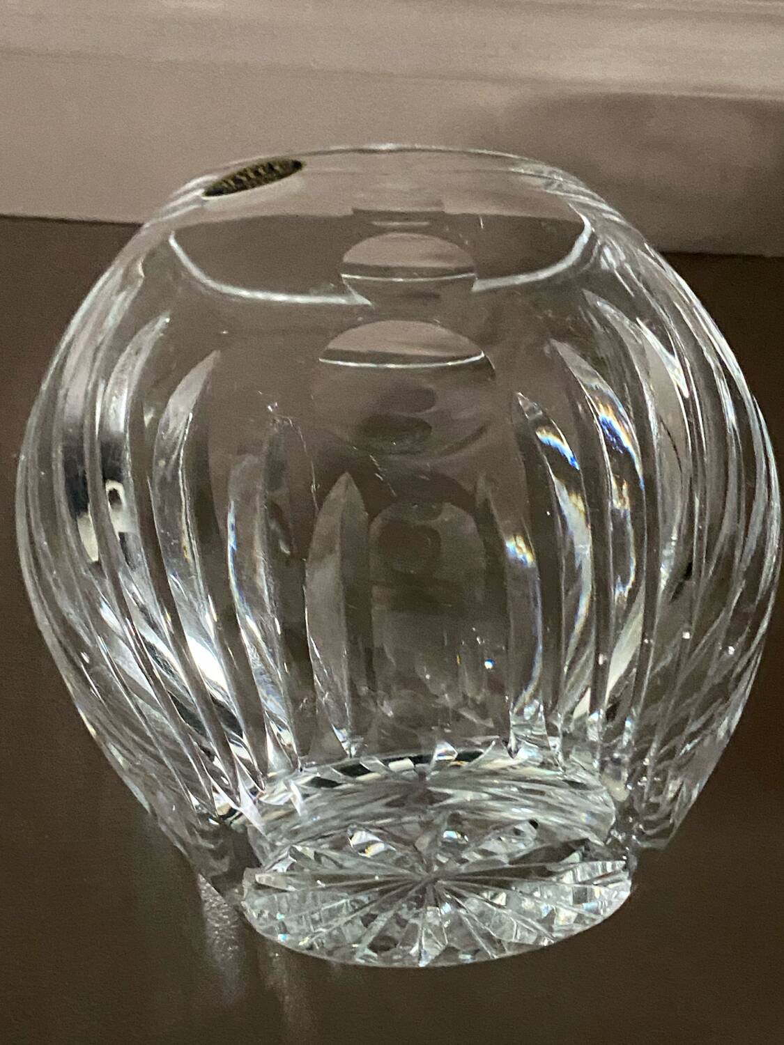 Vintage crystal vase