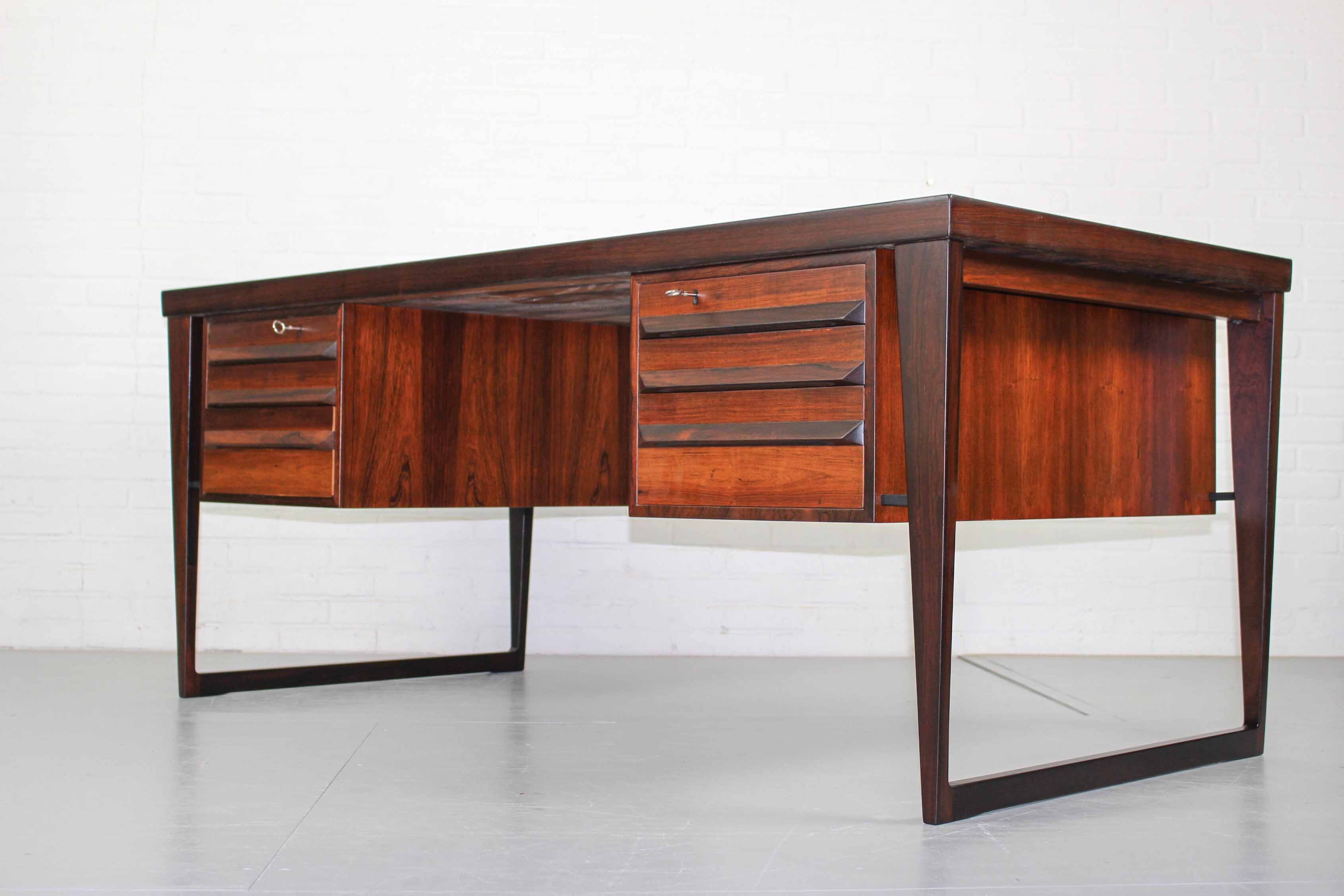 Bureau en palissandre du milieu du siècle par Kai Kristiansen