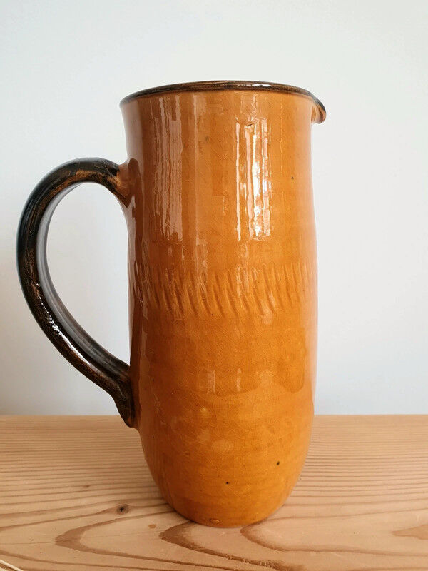 Large vintage Vallauris pitcher vase