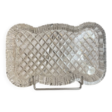 Vintage crystal aperitif tray