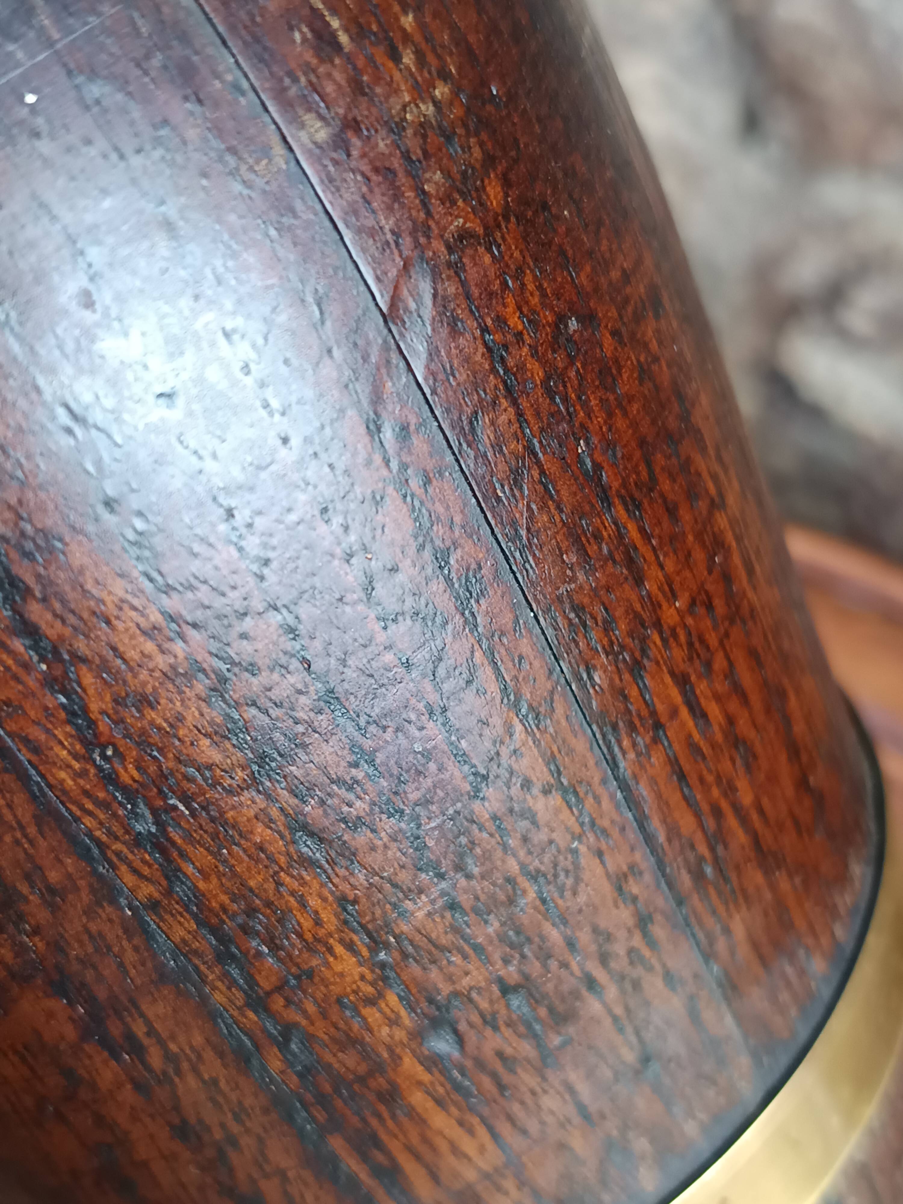 Ancien bouteille a cidre normande en bois