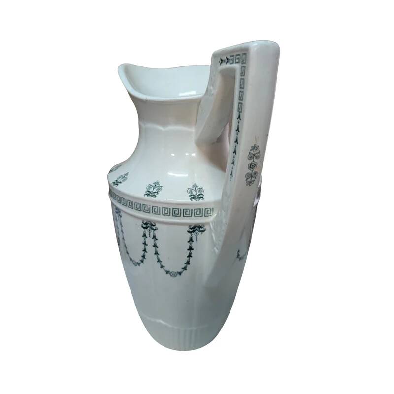 Opaque porcelain water jug from Gien: Terre de Fer Marie-Louise