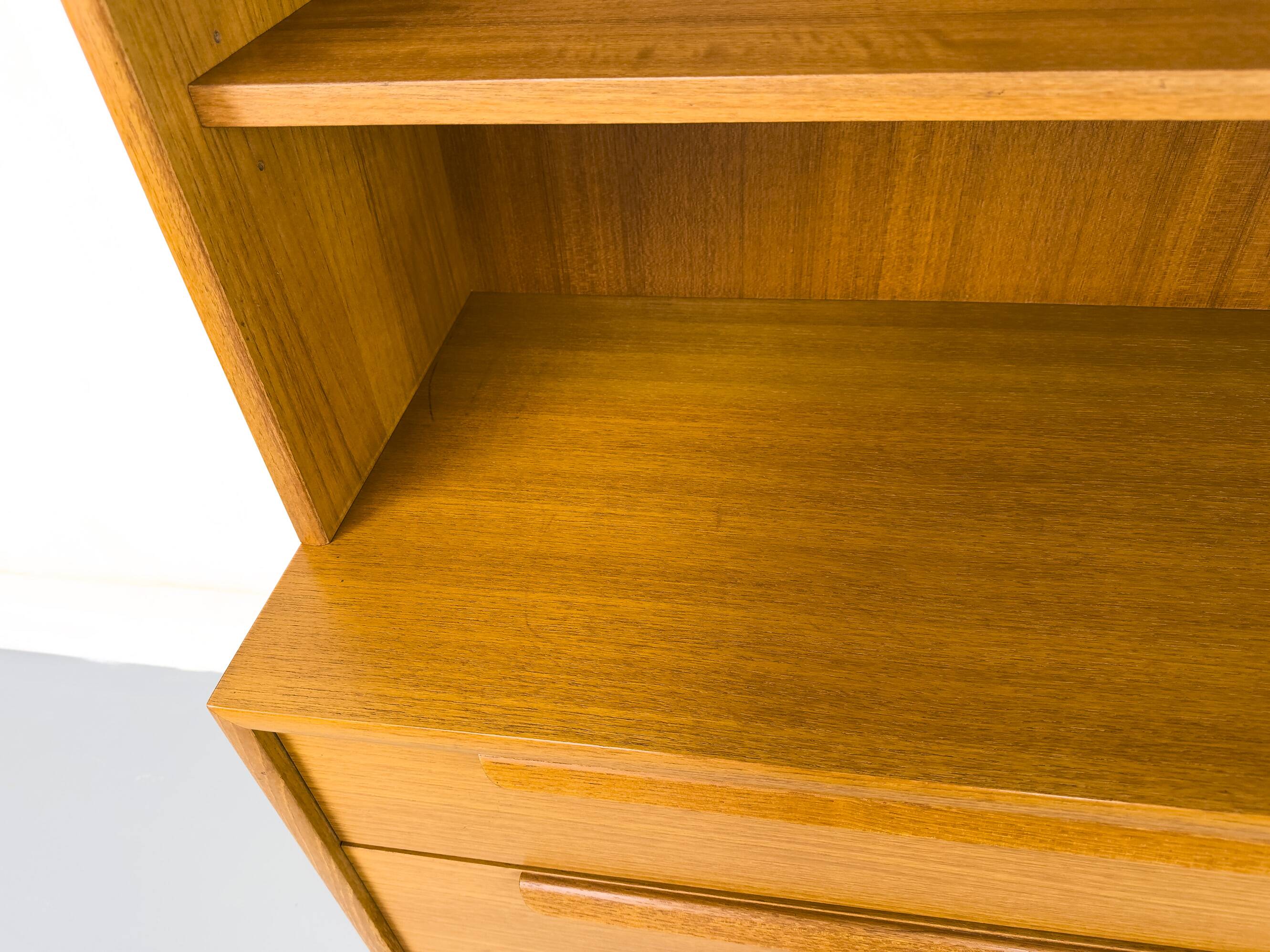Teak bookcase with drawers from WK Möbel, 1960s
