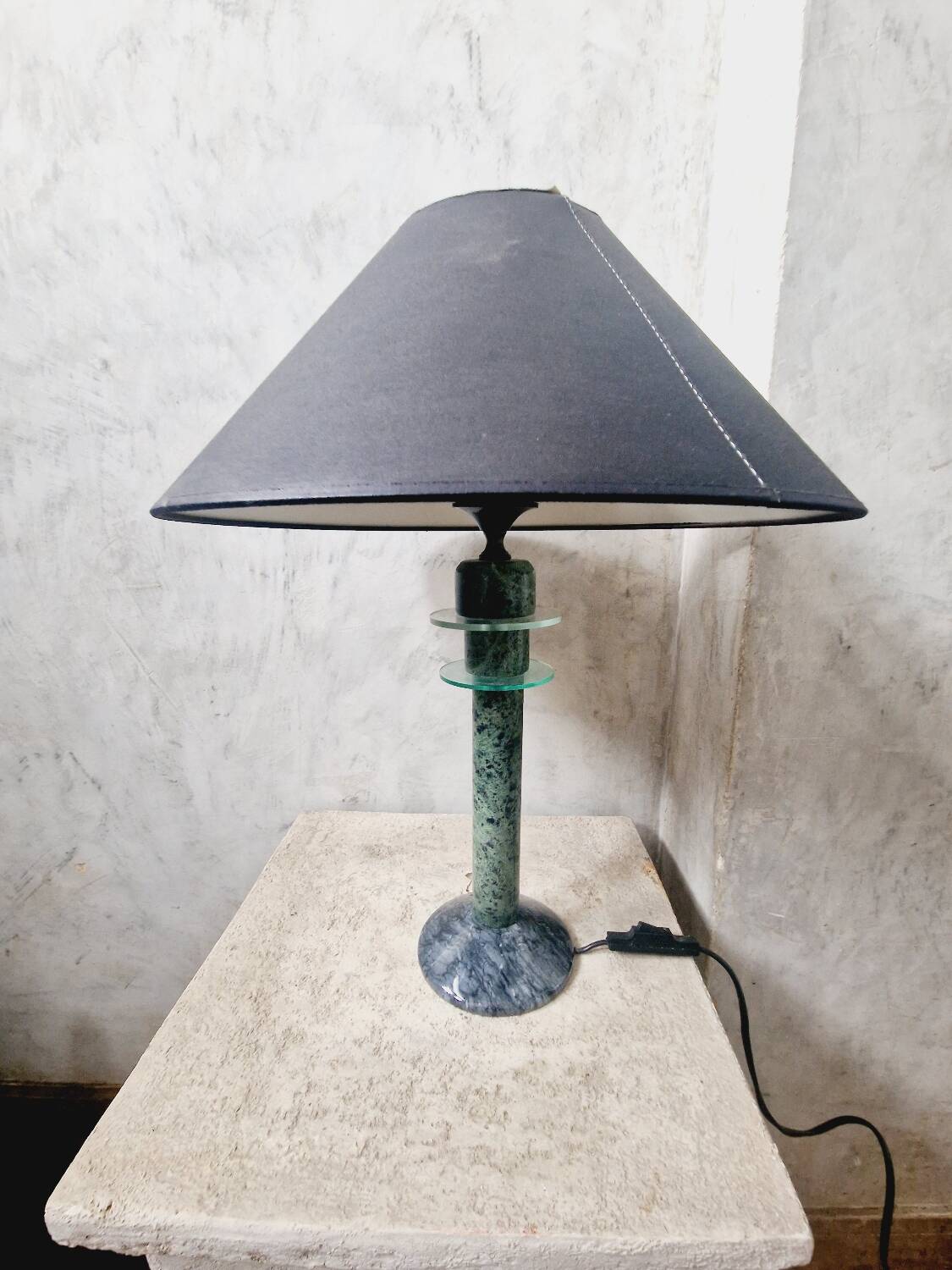 Vintage lampe en marbre de Guatemala