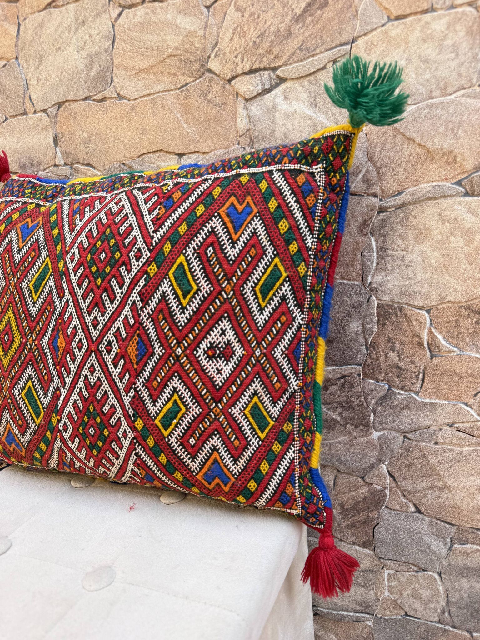 Housse de coussin marocaine, housse de coussin berbère, housse de coussin