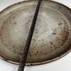 Large round stoneware dish signed Vallauris origin Diameter 30 cm