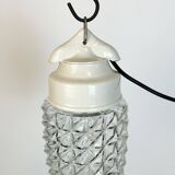 Vintage White Porcelain Pendant Light, 1970s