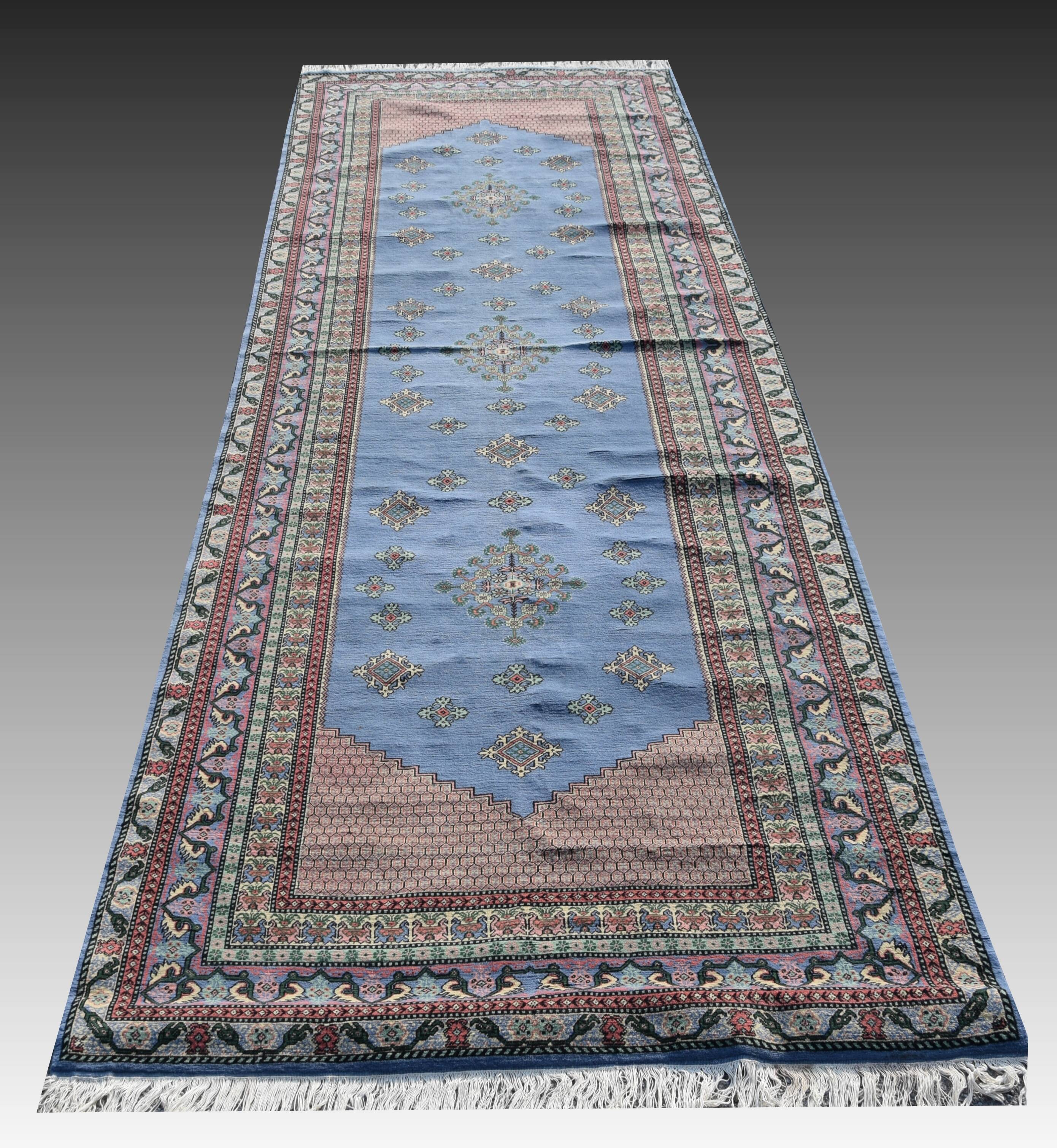 Large Handmade KAIROUAN Rug: 4.63 X 1.58 Meters