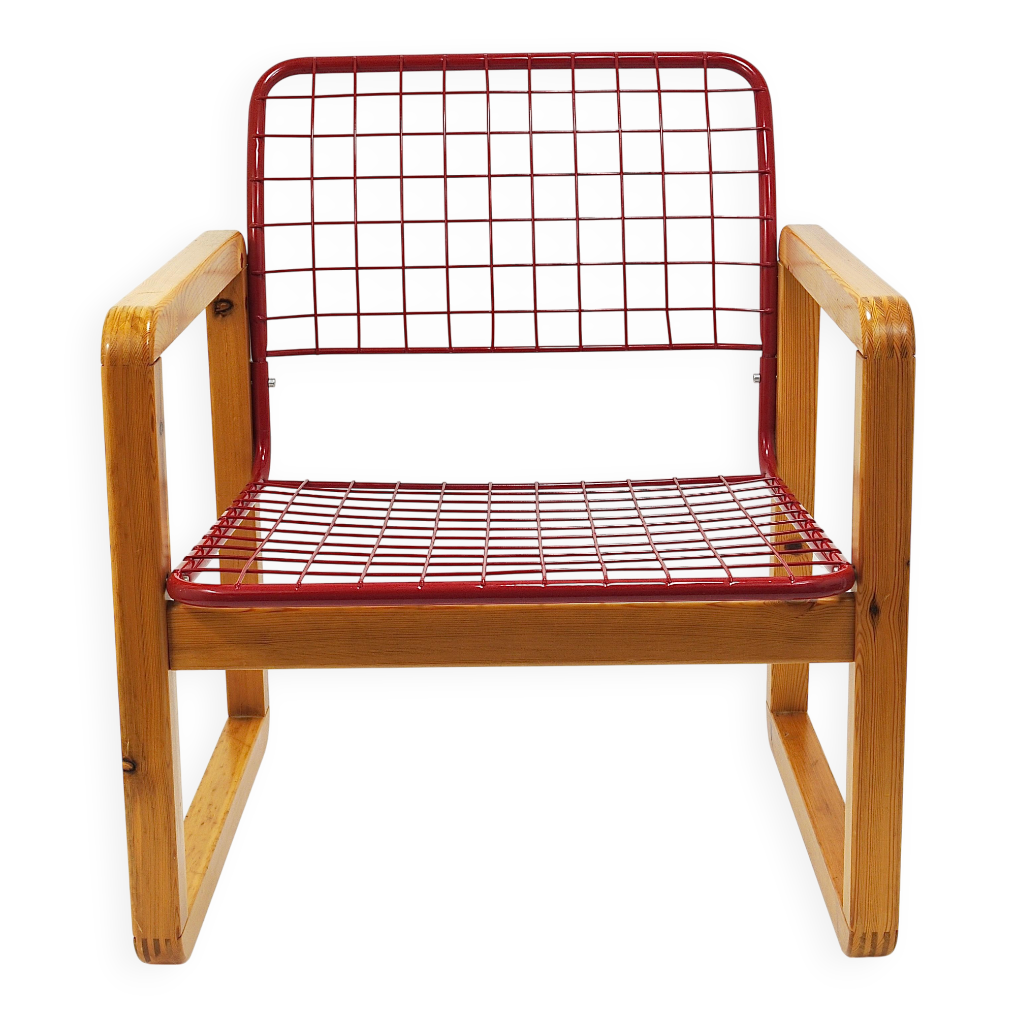 Postmodern Wire Lounge Chair Sälen, Knut & Marianne Hagberg, Ikea, 1982