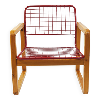 Postmodern Wire Lounge Chair Sälen, Knut & Marianne Hagberg, Ikea, 1982