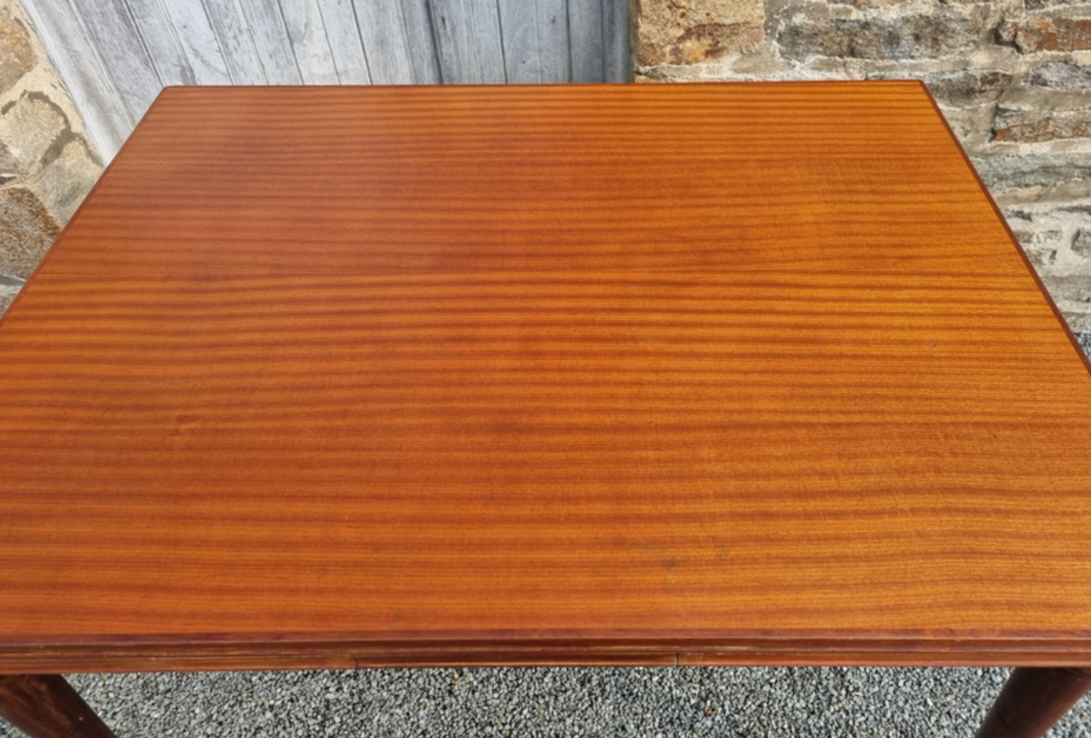 Wooden table, with extensions, vintage, 50s