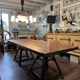 Large table with industrial legs