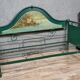 Rare Venetian Napoleon III period rest bench in cast iron and sheet metal