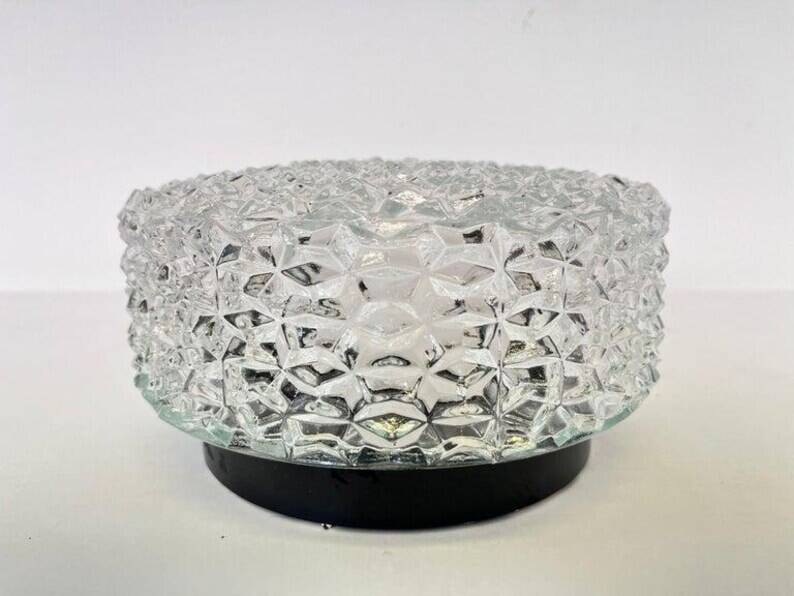 Midcentury Rare Flush Mount RZB Leuchten, Ceiling or Wall Lamp, Germany, 1970s