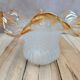 Vintage iridescent amber glass lampshade – tulip