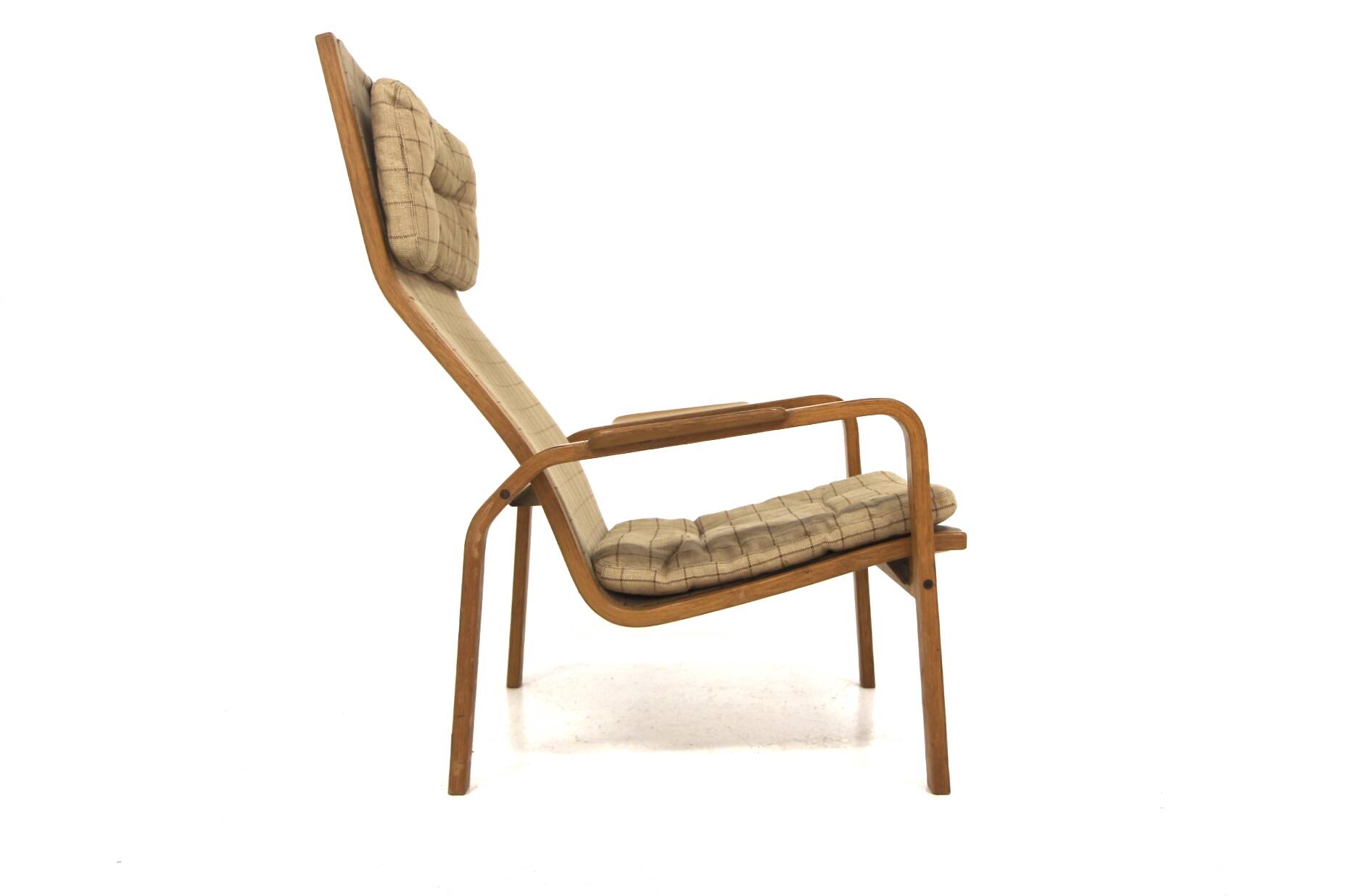 Scandinavian oak armchair, Yngve Ekström, Sweden, 1970