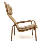 Scandinavian oak armchair, Yngve Ekström, Sweden, 1970